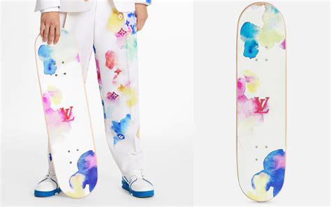 lv skateboard wall|Louis Vuitton Watercolor Pattern Skateboard Release.